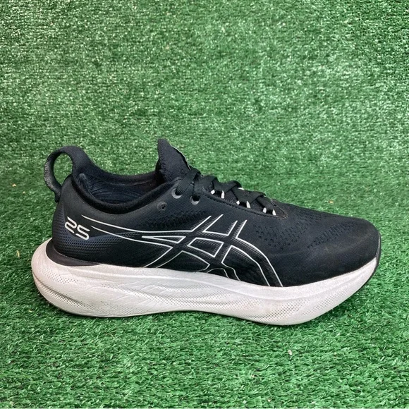 Asics Gel-Nimbus 25 Womens Running Shoes Black Athletic Sneakers Size 9.5 D Wide - Picture 6 of 12